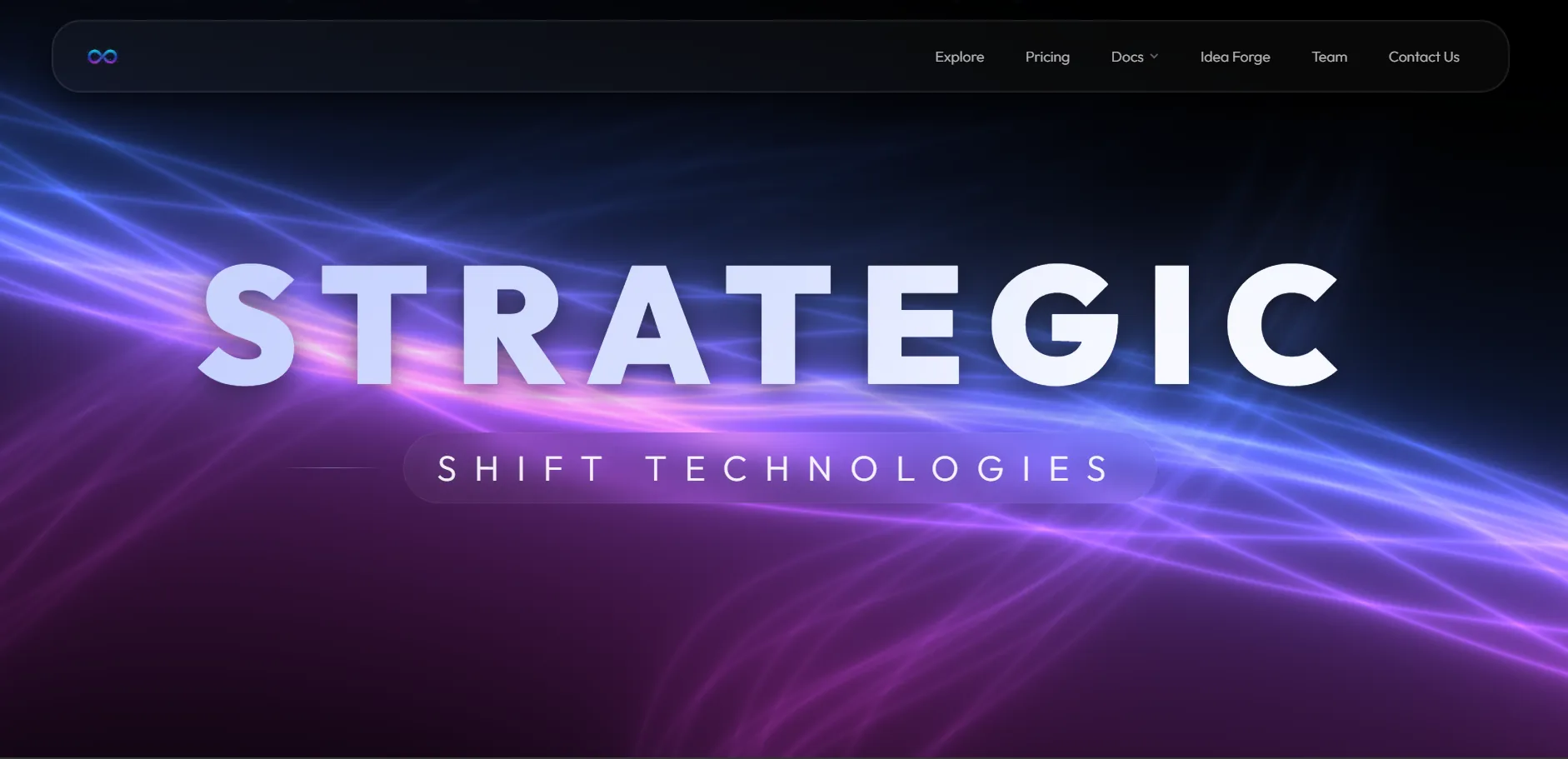 Strategic Shift Technologies homepage, designed and built by Azionic